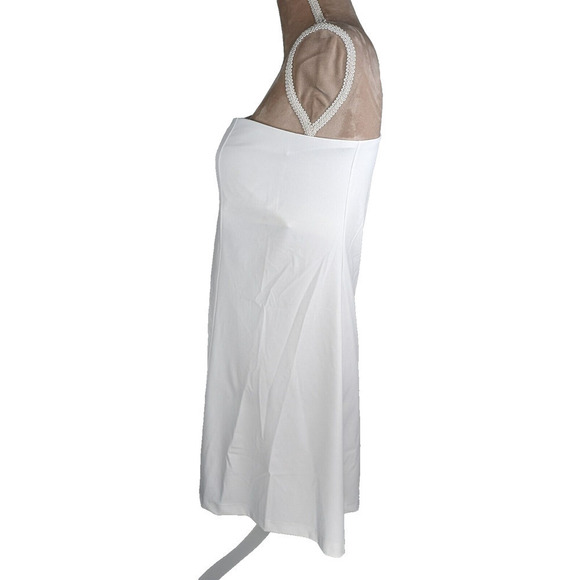Outdoor Voices One Shoulder Dress Women's L White NWT Shelf Bra Athletic Tennis - Picture 2 of 8